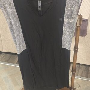 Wish Black V-Neck Mini Dress